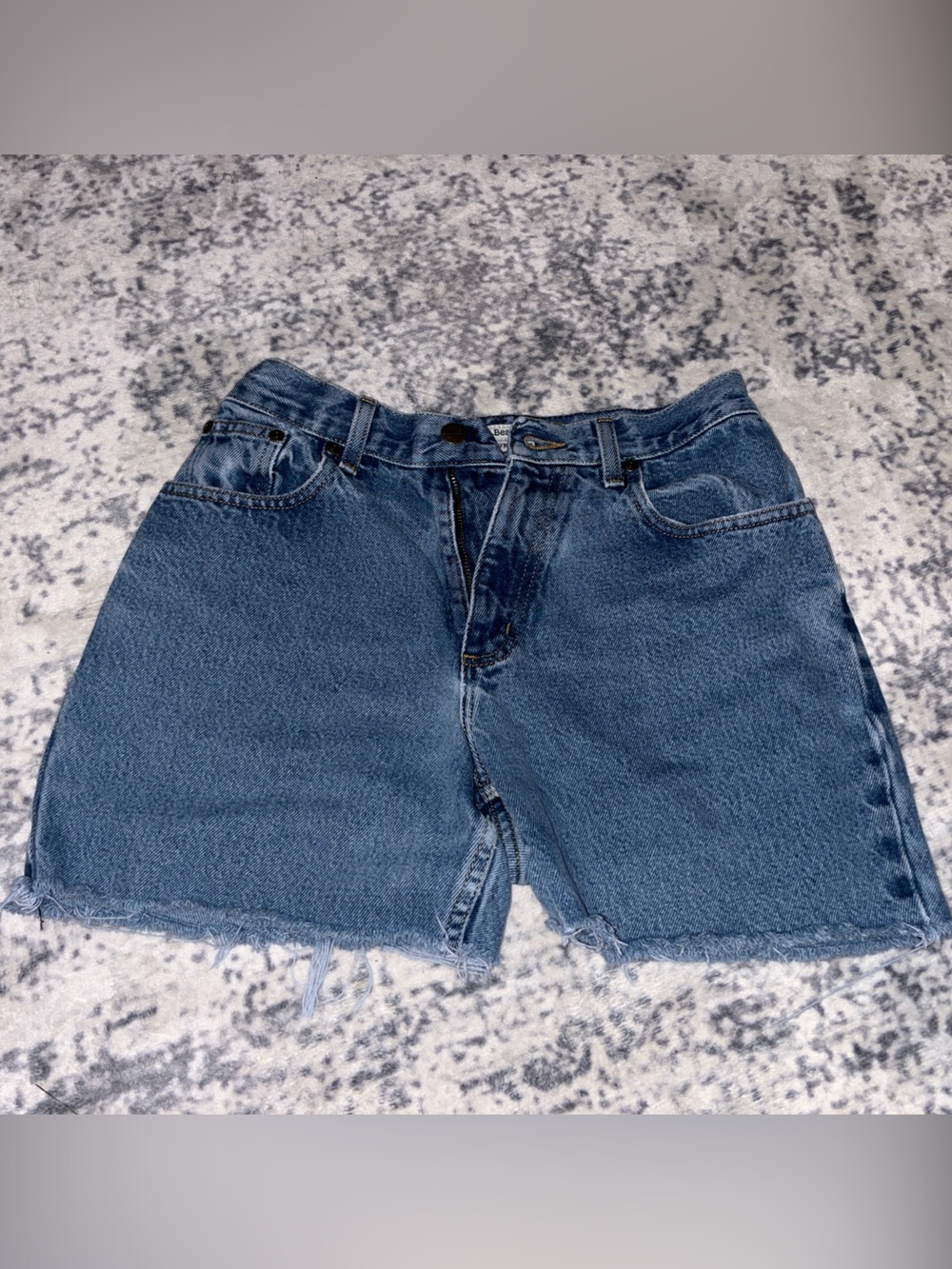 L.L. Bean Medium Blue Denim Cutoff Shorts
